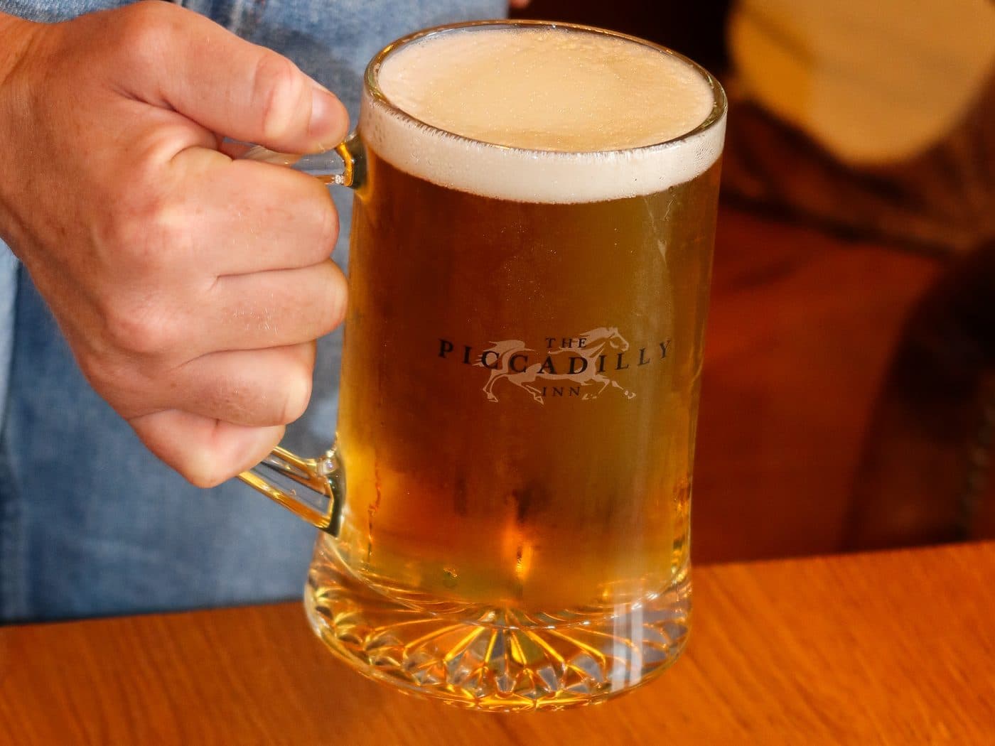 A stein of Picc Lager
